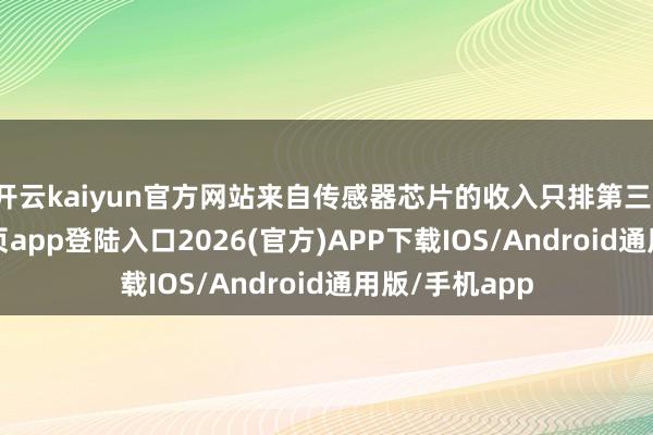 开云kaiyun官方网站来自传感器芯片的收入只排第三-kai云体育网页app登陆入口2026(官方)APP下载IOS/Android通用版/手机app